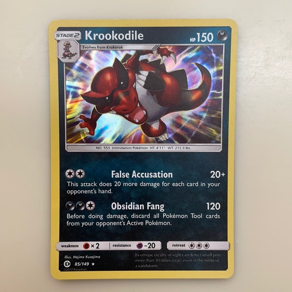 krookodile pokemon card Krookodile 66/94 Uncommon | Phantasmal Flames